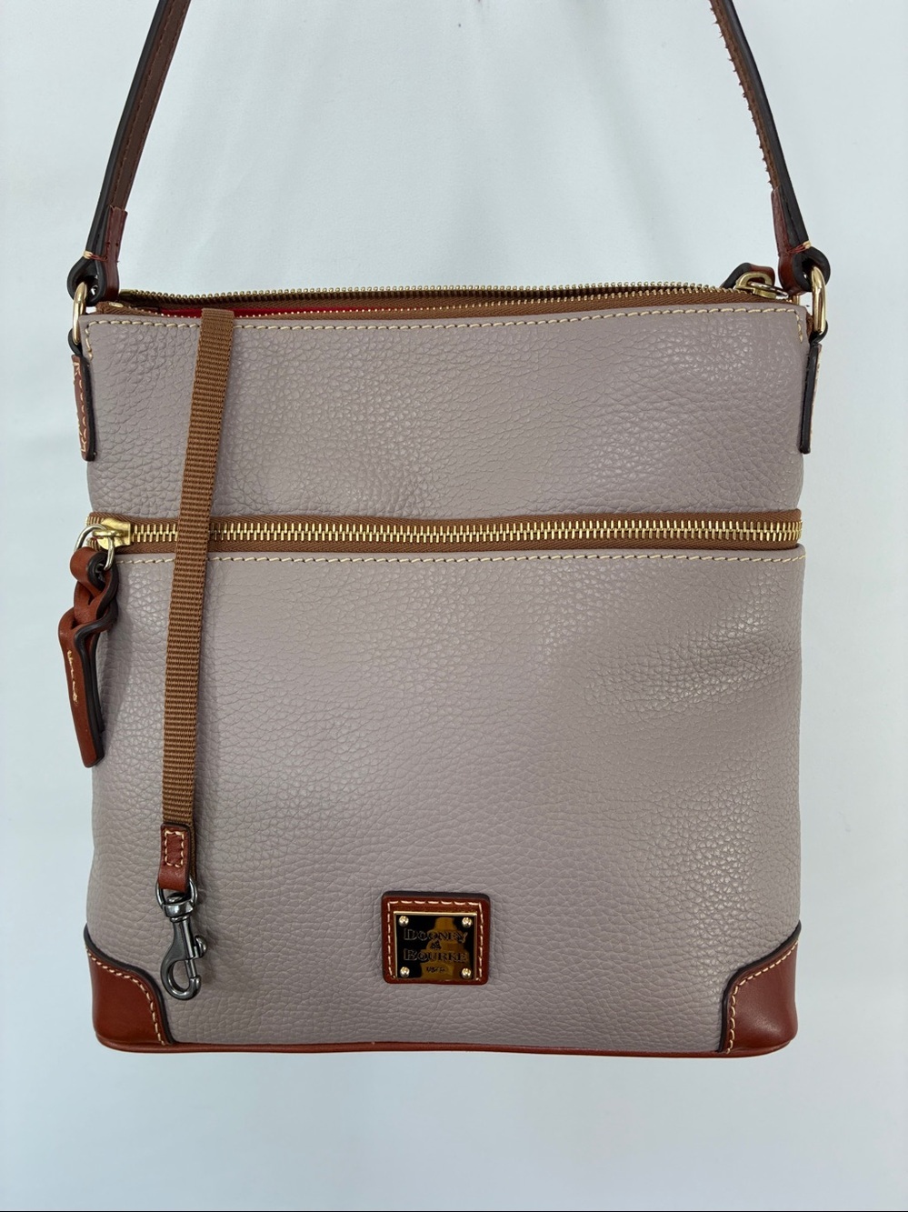 DOONEY & BOURKE BAG PEBBLED LEATHER SATCHEL NWOT
